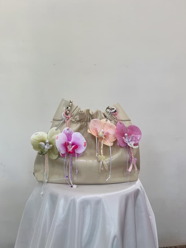 Orchid Bag Charm